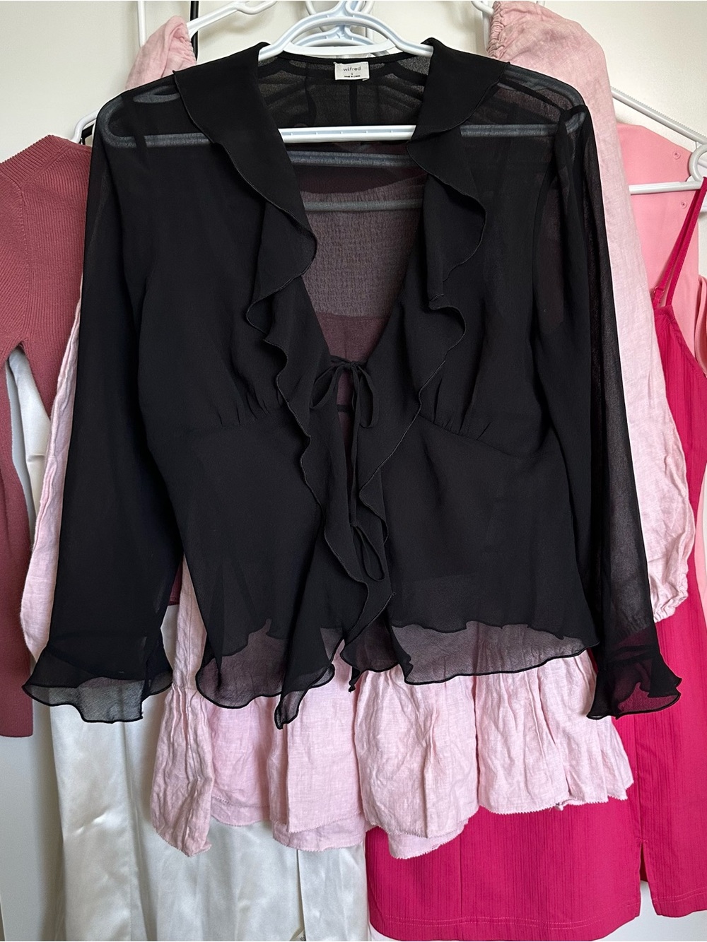 Wilfred black french blouse
